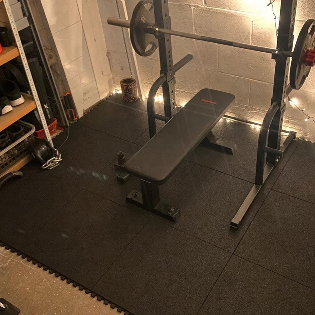 Customer photo review of Interlocking Gym Tiles UK | 17mm Rubber Gym Mats | 80kg Drop Rated