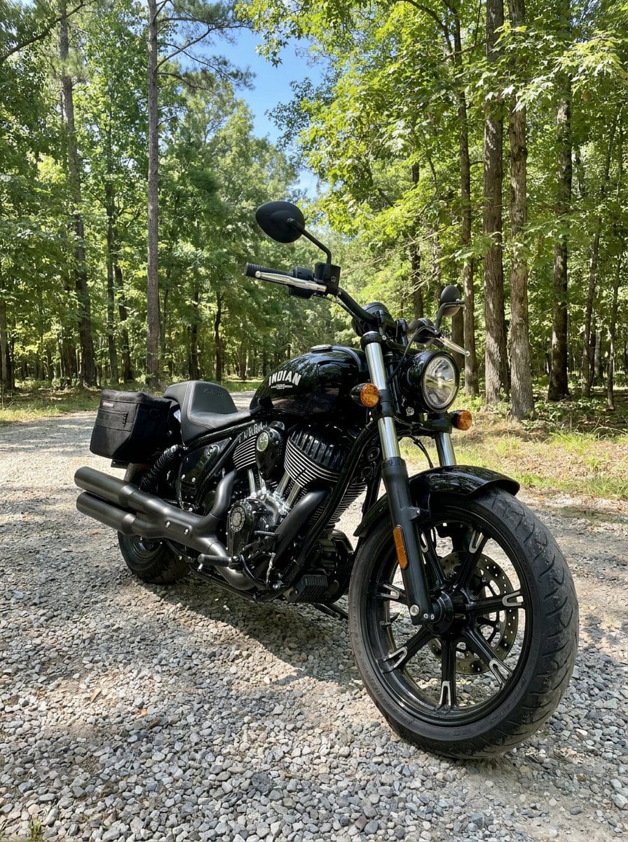 Customer photo review of 18L - Patriot Medium Indian Chief Darkhorse Throw Over Saddlebags