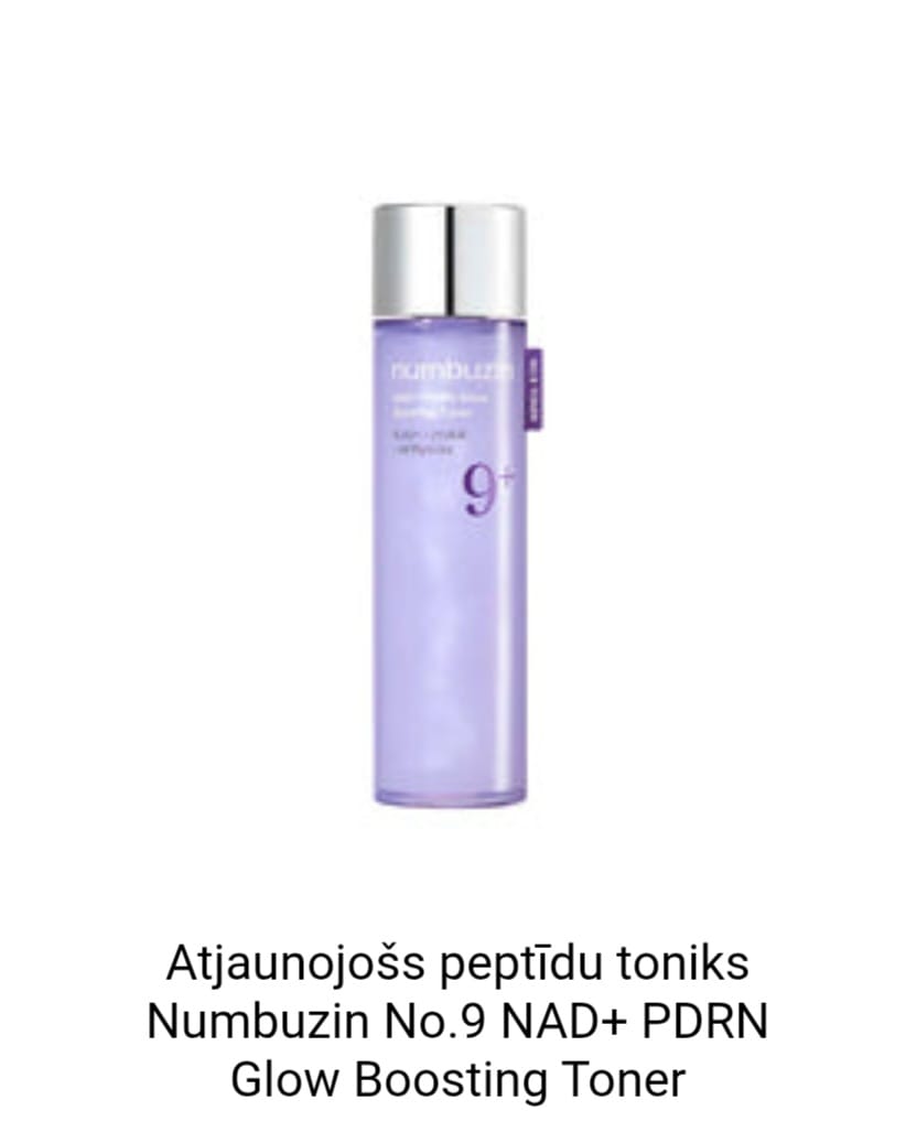 Customer photo review of Atjaunojošs peptīdu toniks Numbuzin No.9 NAD+ PDRN Glow Boosting Toner