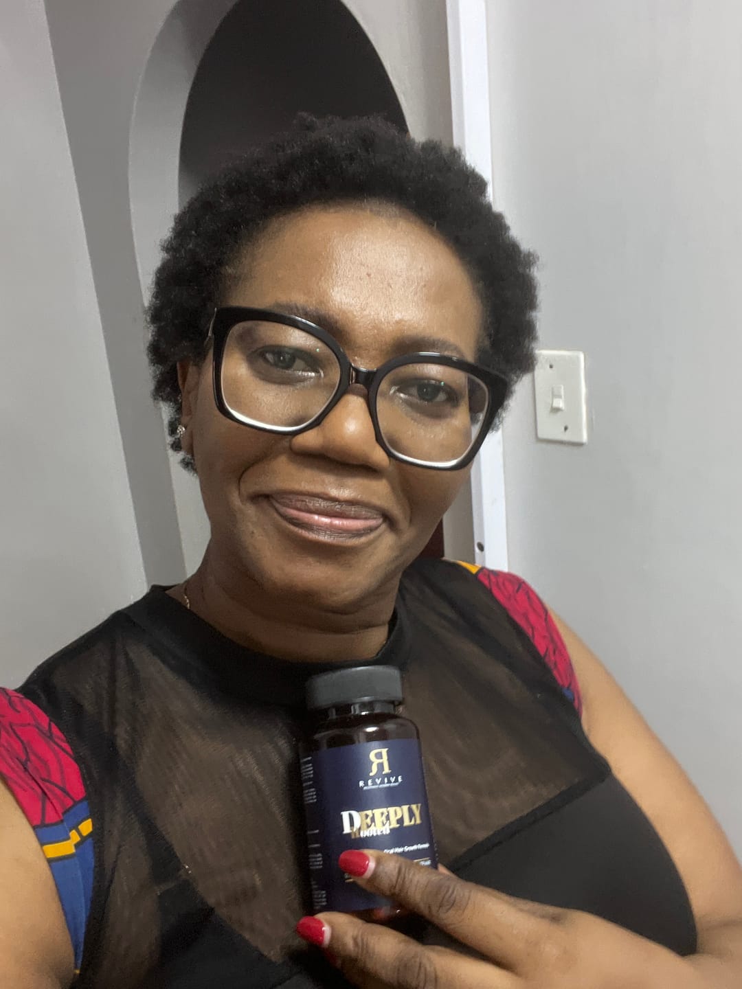 Customer photo review of DEEPLY ROOTED DUO - Advanced Nutraceutical Hair Growth Formula