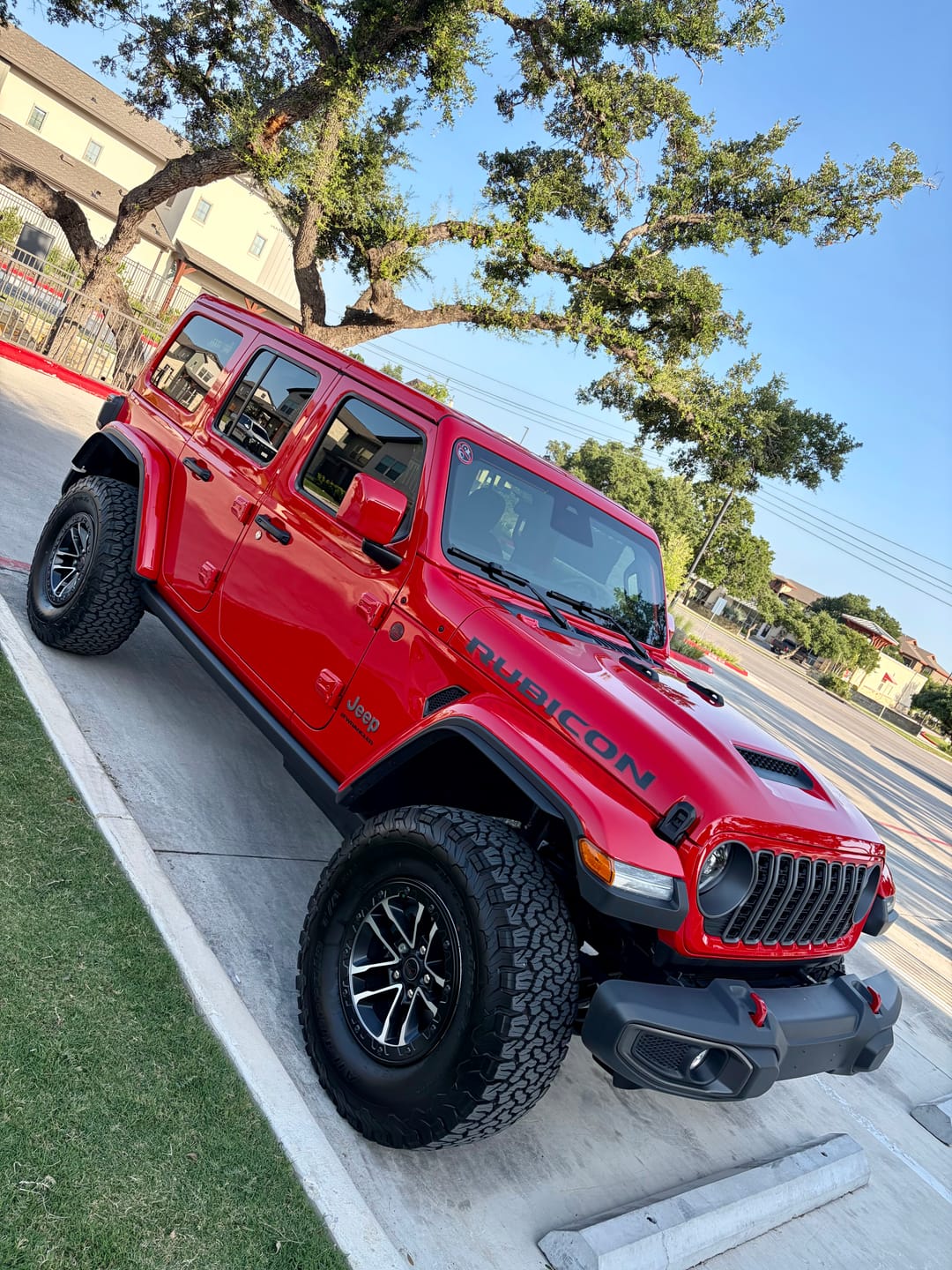 Customer photo review of Mirror Cover Color Matched Fits Wrangler JL Gladiator JT