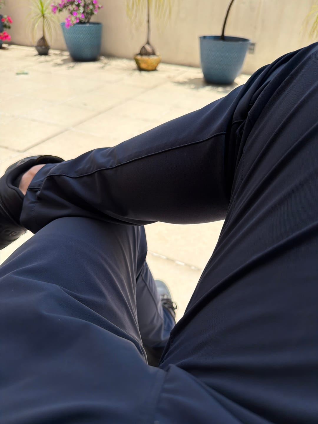 Customer photo review of 5-Pocket Pants - Navy