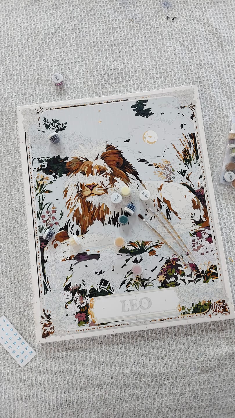 Customer photo review of Leo | Paint by Number