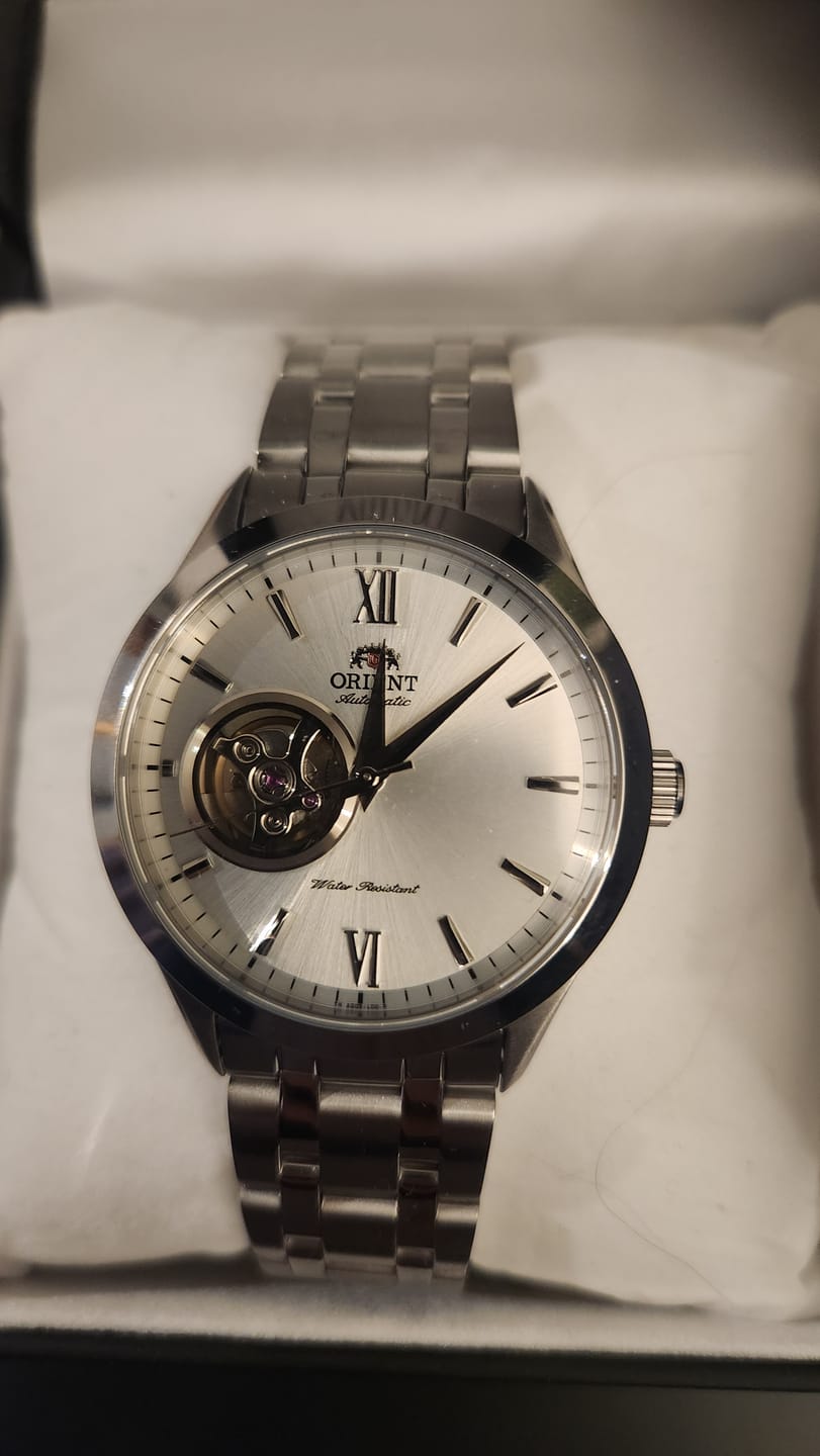 Customer photo review of Reloj Orient Golden Eye II TAG03001W Automático Open Heart 38,5 mm