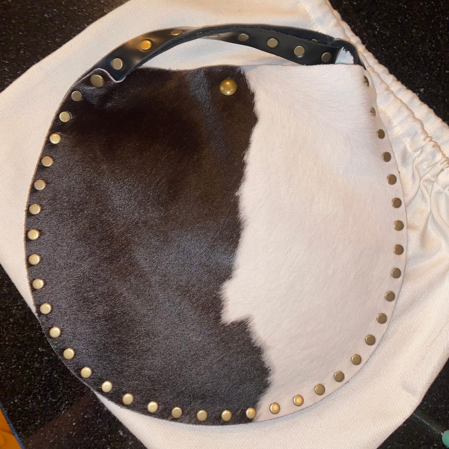 Customer photo review of Wristlet | Cow Hide