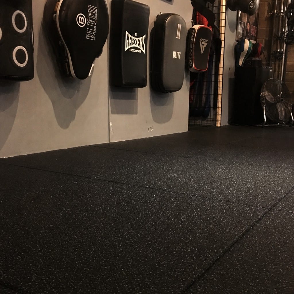 Customer photo review of 30mm Acoustic Rubber Gym Tiles | Soundproof Gym Flooring | 75 dB Noise Reduction | 200kg+ Drop Rated | EN 13893 Certified