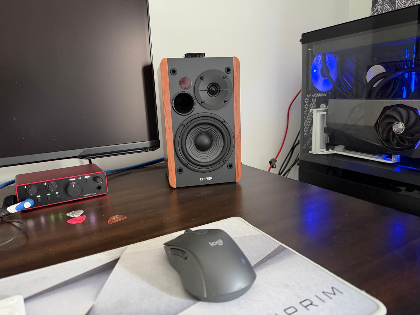 Customer photo review of R1280Ts Active Bookshelf Speakers