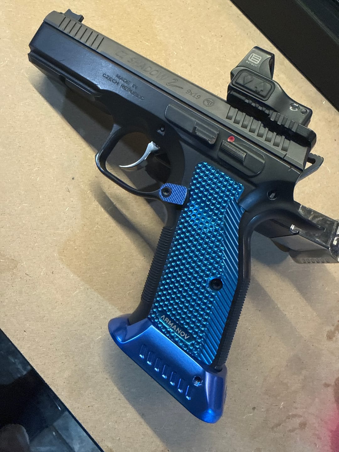 Customer photo review of CZ Shadow 2 Aluminium Magwell