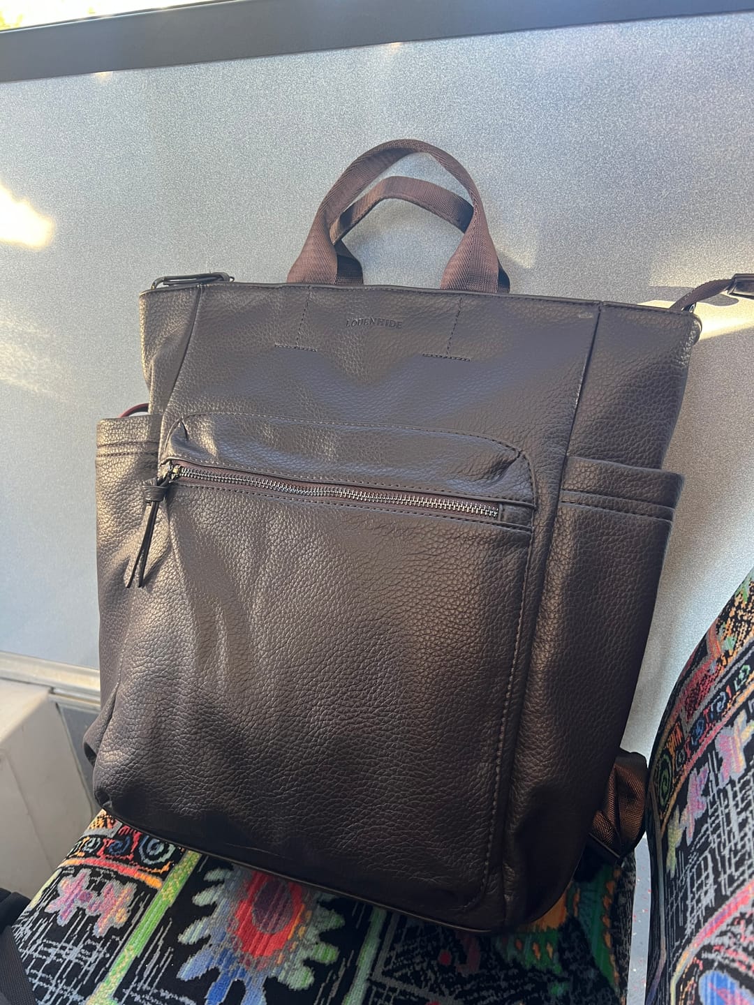 Customer photo review of Bronx Backpack - Chocolate