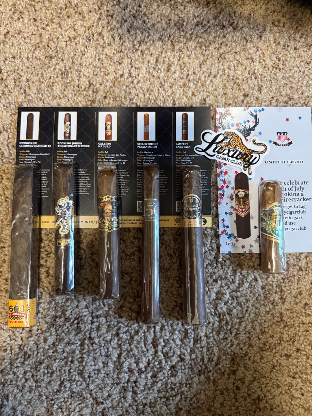 Customer photo review of Palladium Subscription Luxury Cigars Monthly