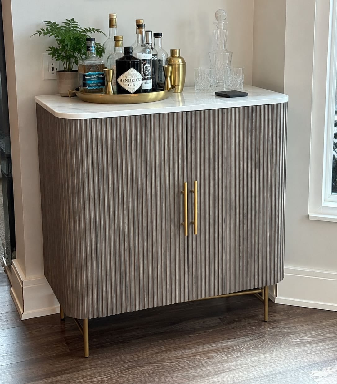 Customer photo review of Fanny Bar Cabinet