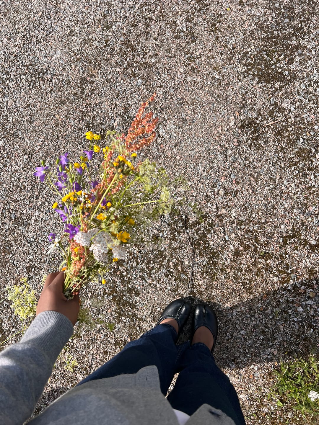 Customer photo review of Bianca Split-Toe Leather Mules
