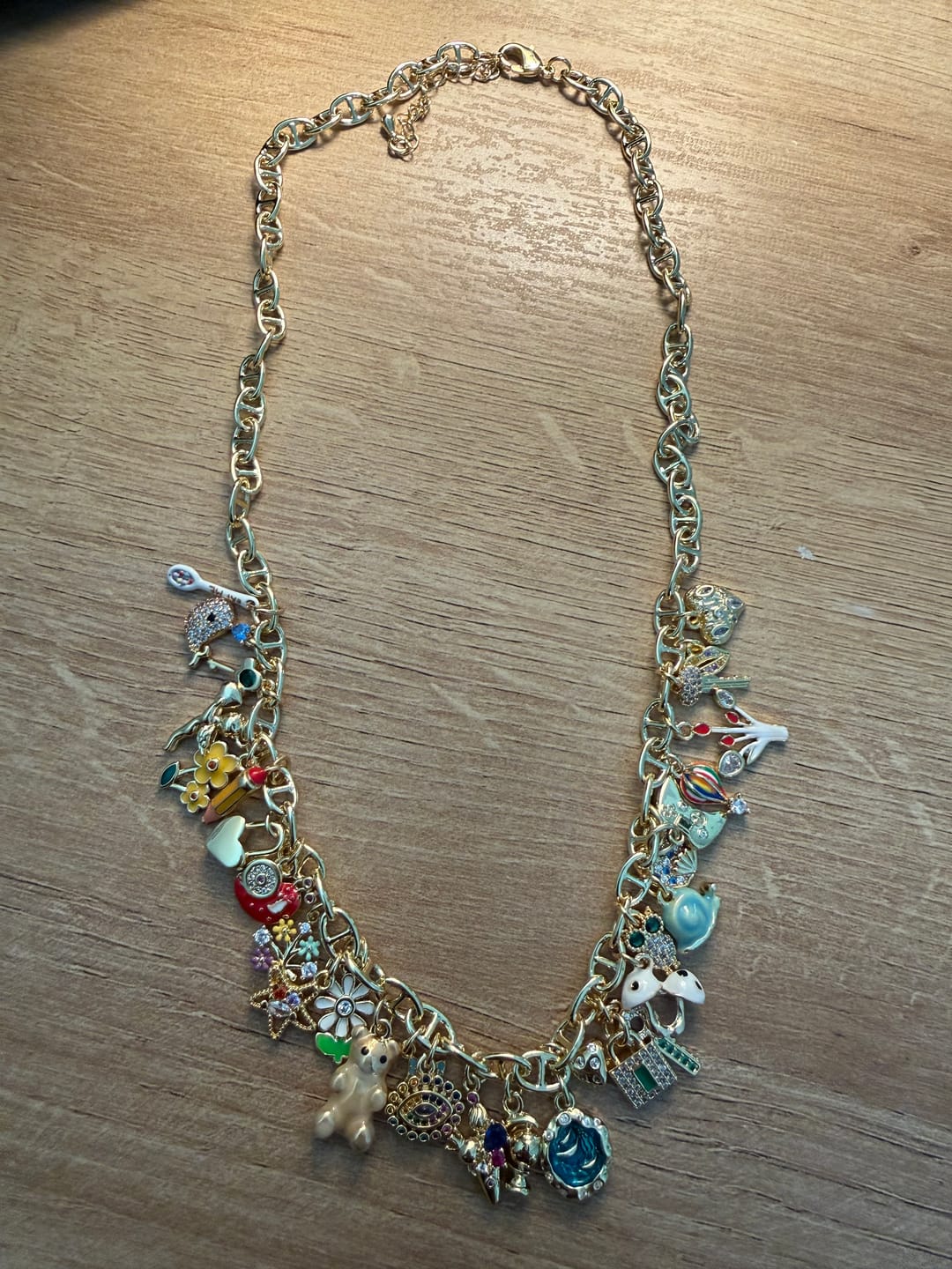 Customer photo review of 9 Charm Necklace Bundle (Pick Your Charms TT LIVE)