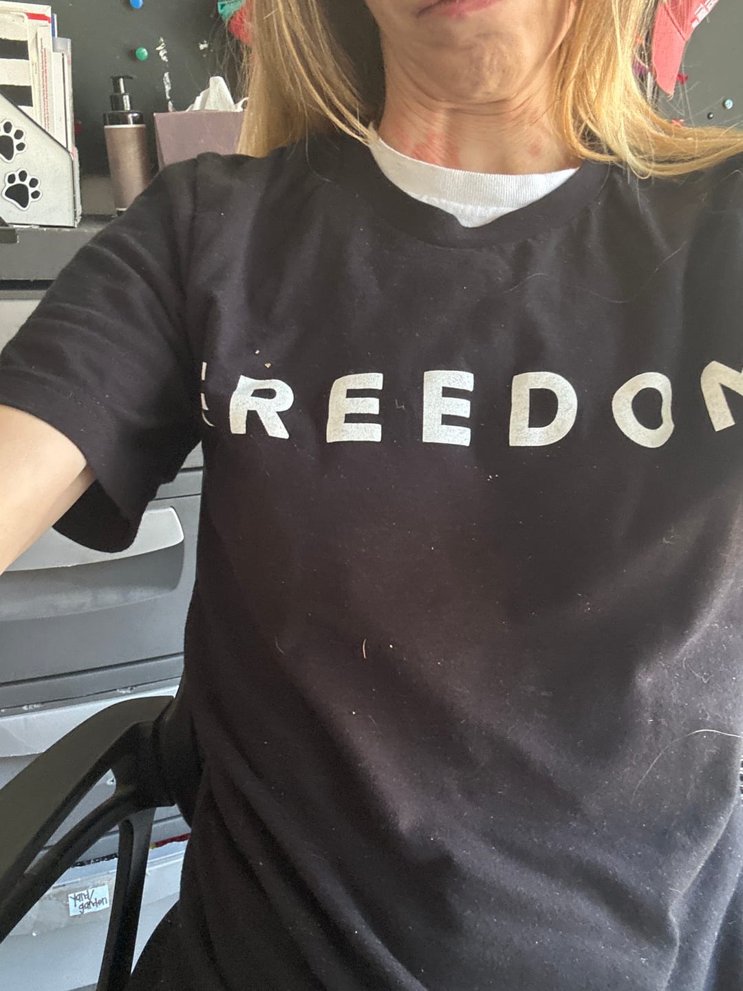 Customer photo review of Freedom CK T-Shirt