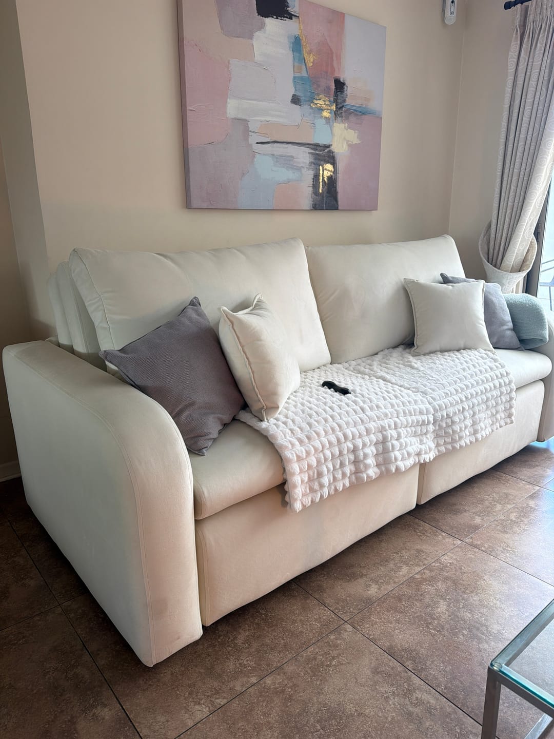 Customer photo review of Sofá cama Toscana