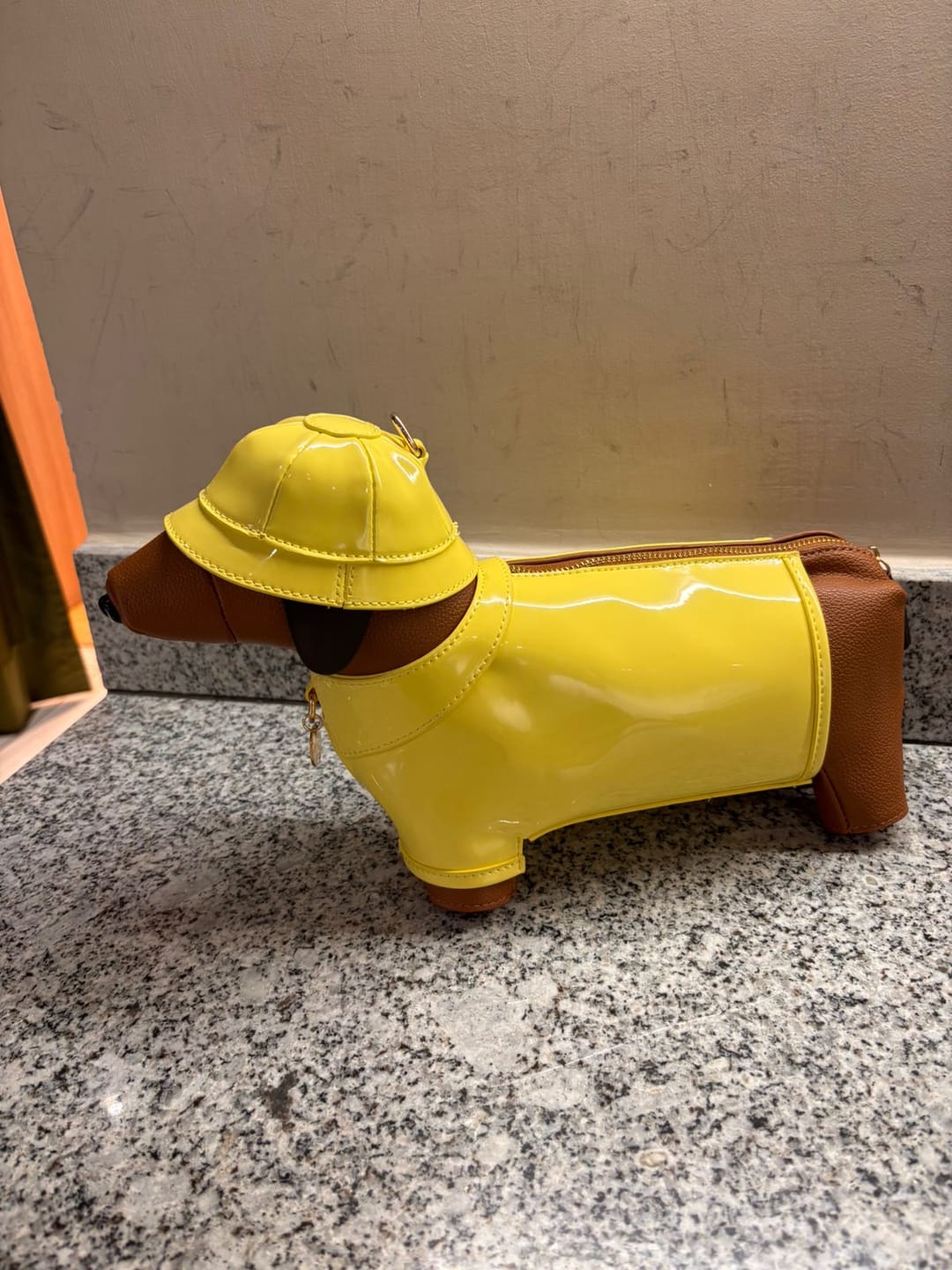 Customer photo review of Dachshund Safari Bag in Vegan Leather