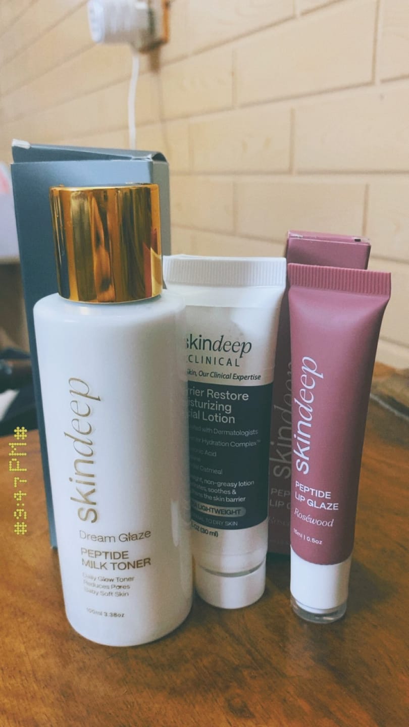 Customer photo review of Barrier Restore Moisturizing Facial Lotion