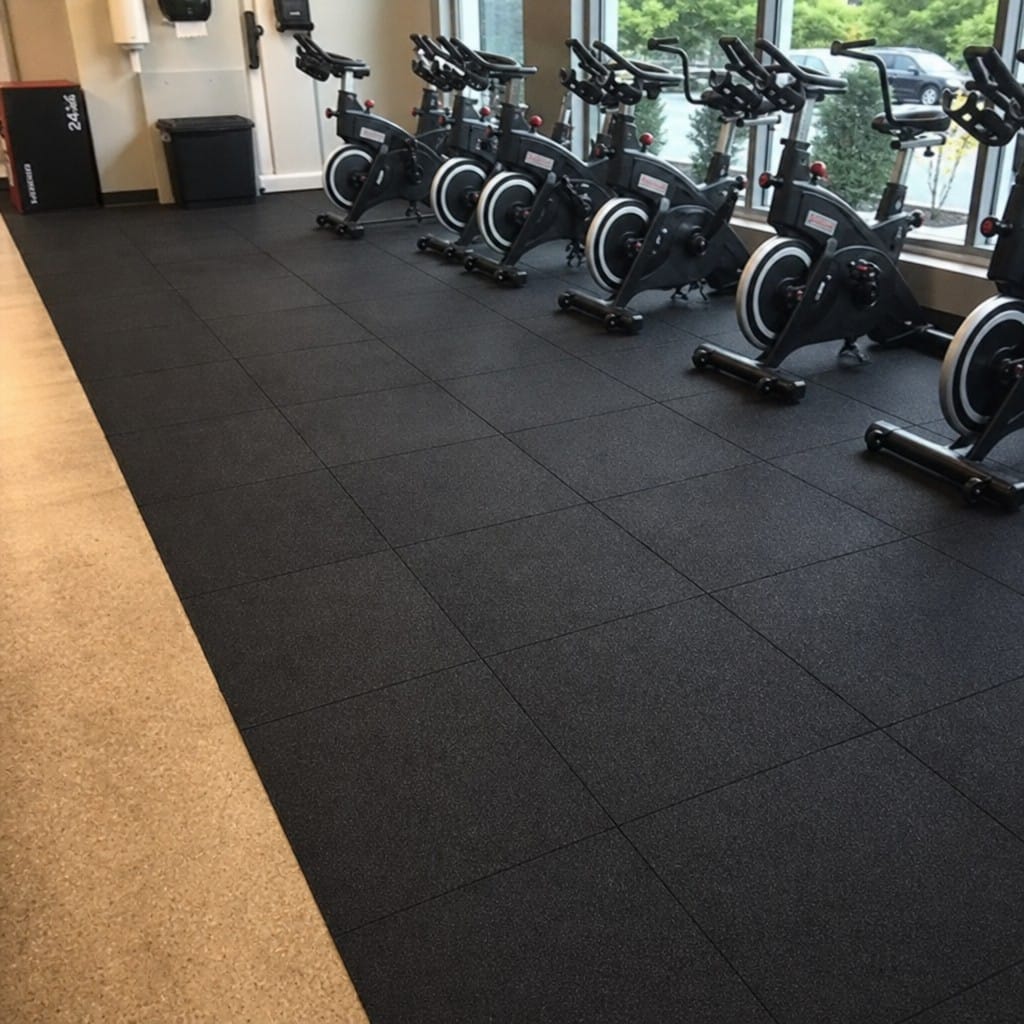 Customer photo review of 20mm Rubber Gym Tiles UK | 1m² Interlocking | 400kg Drop Rated