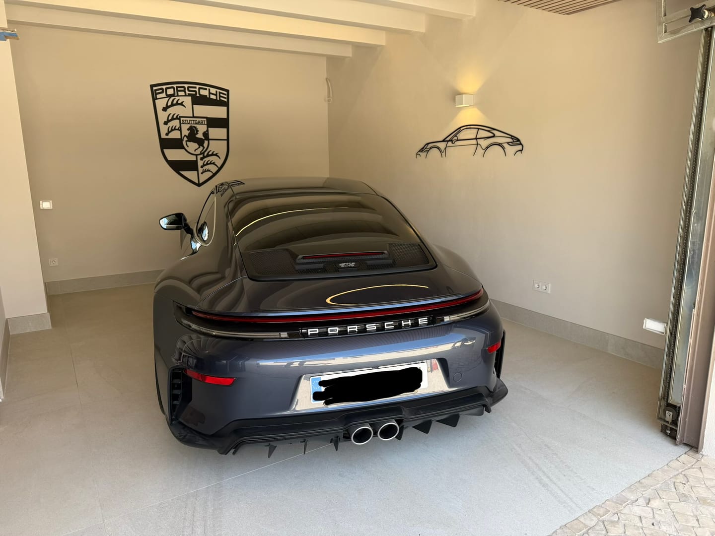 Customer photo review of Your Custom Car Silhouette Metal Wall Art Service
