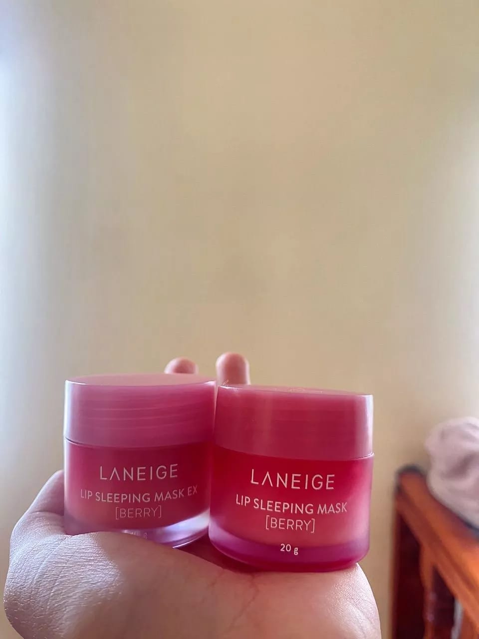 Customer photo review of Laneige Lip Sleeping Mask