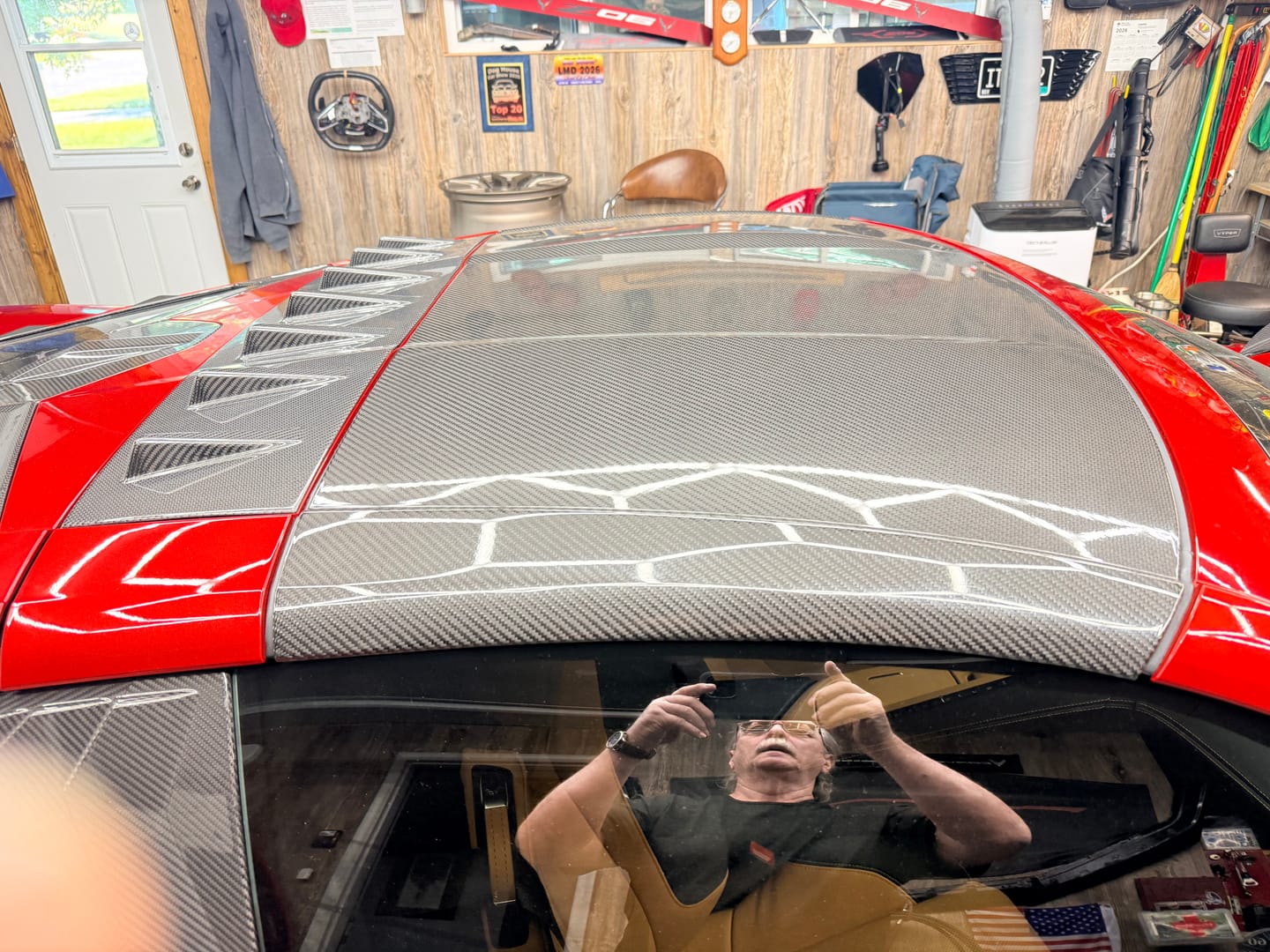 Customer photo review of C8 Corvette Z06 Real Carbon Fiber Front Bumper Grille Trims | Cover or Direct Replacement (2023+)
