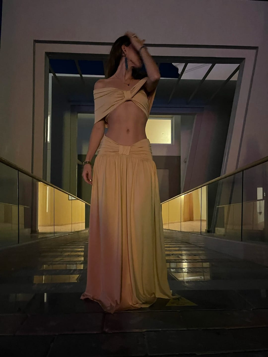 Customer photo review of Beatrice Halter Beach Dress Set