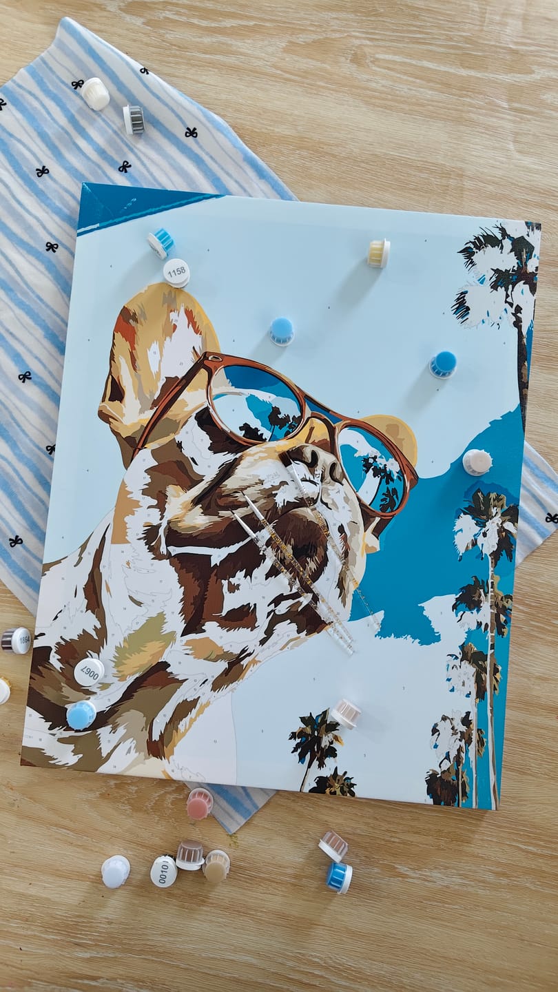 Customer photo review of French Bulldog | Paint by Number