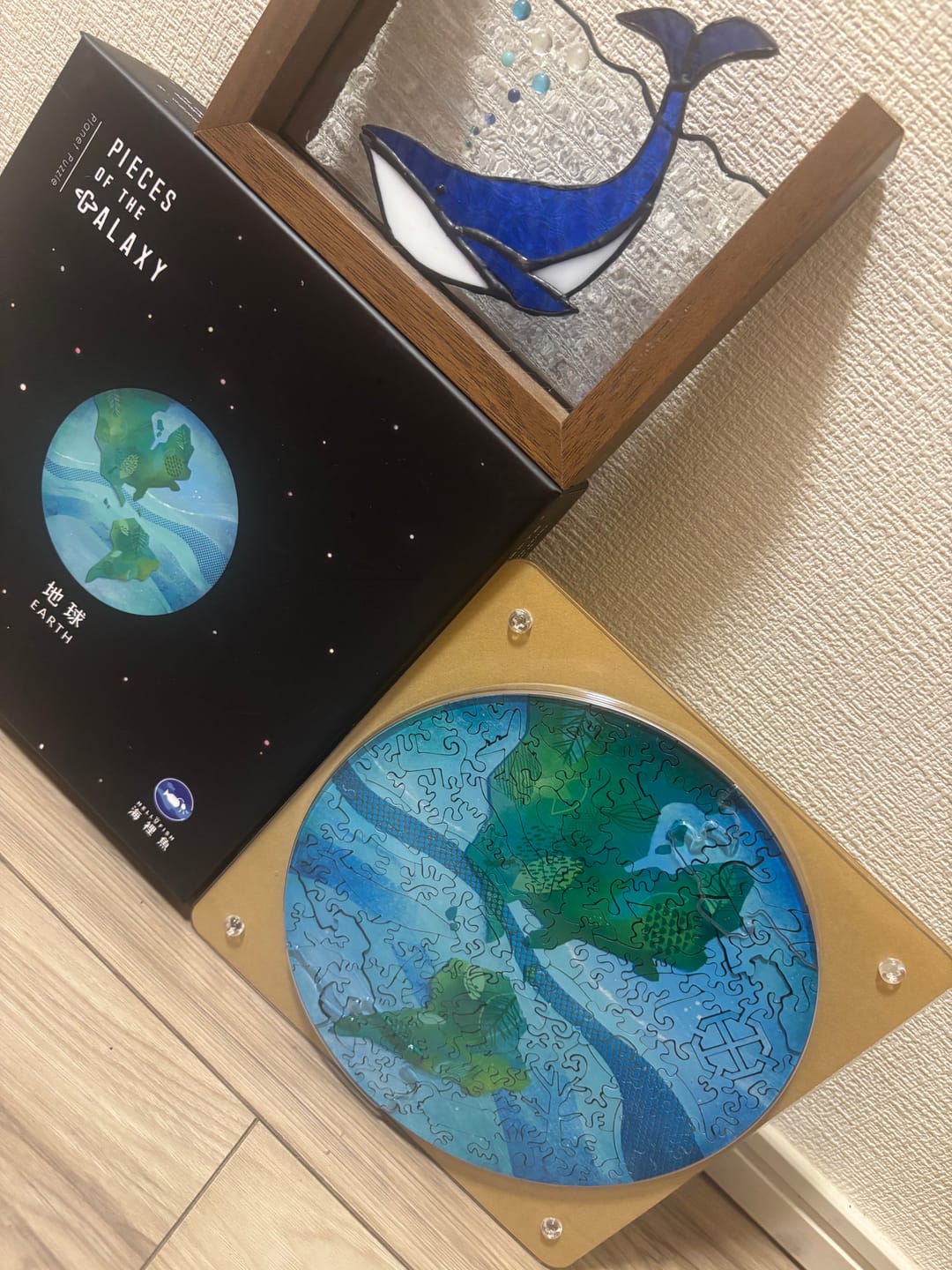Customer photo review of 【６月入庫分予約】宇宙の破片 EARTH 地球と専用フレームセット