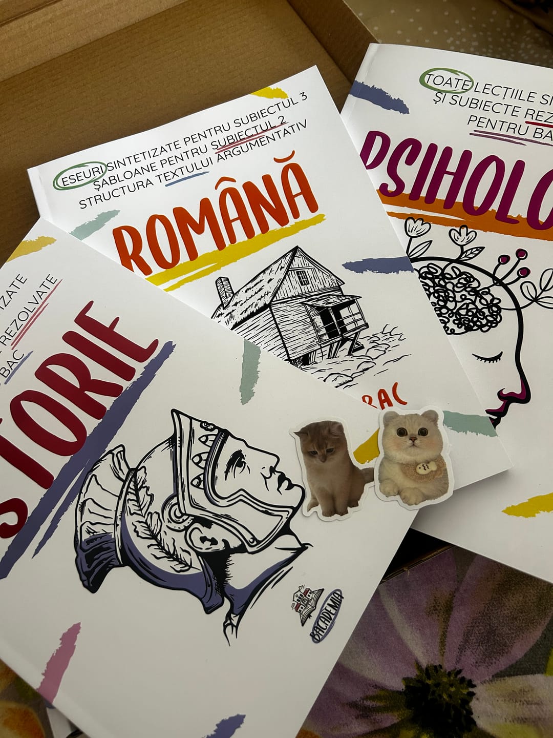 Customer photo review of Pachet Bacalaureat (Română + Istorie + Psihologie) Bacademia