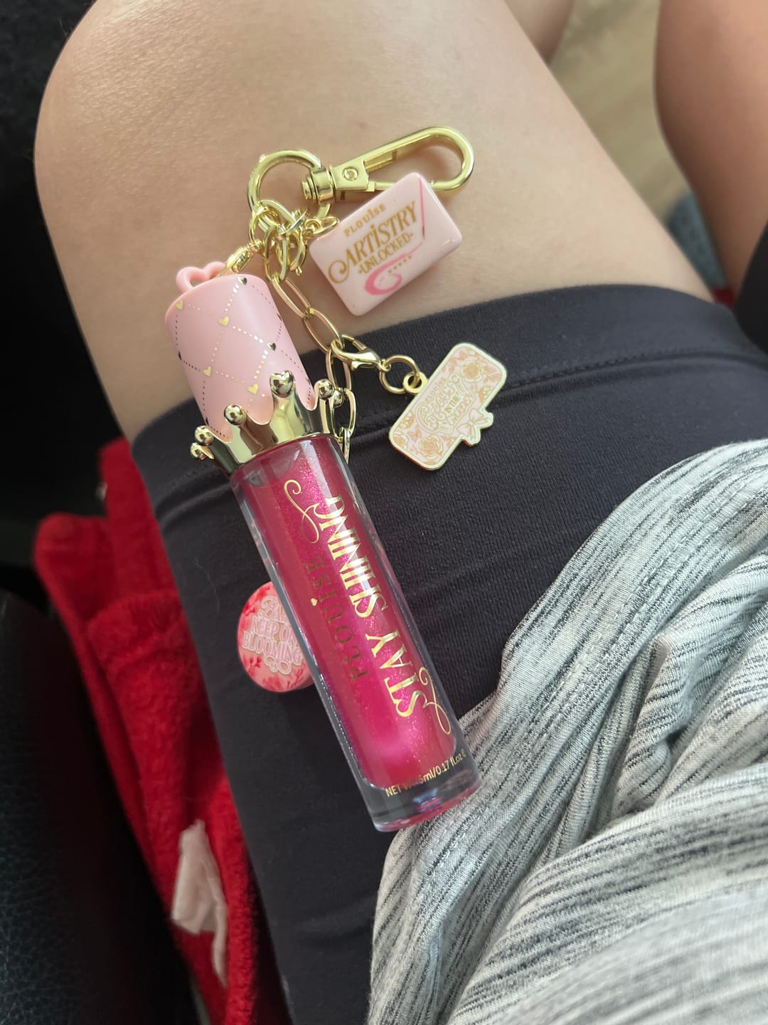 Customer photo review of Personalised Stay Shining Lip Oil