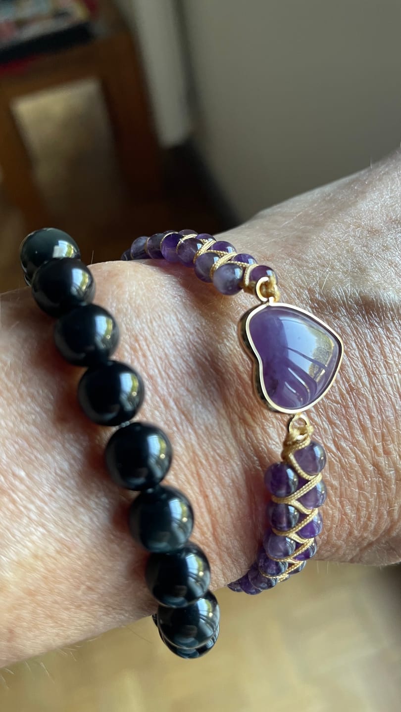 Customer photo review of Bracelet Obsidienne Oeil Céleste