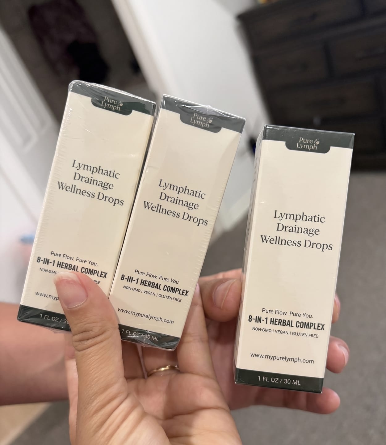 Customer photo review of Pure Lymph™ Lymphatic Drainage Wellness Drops