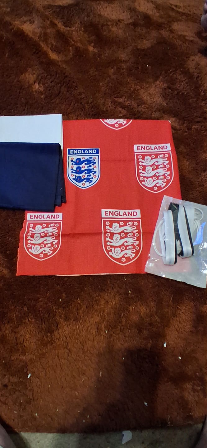 Customer photo review of Free England Fabric Bunting Bundle: 100% Cotton
