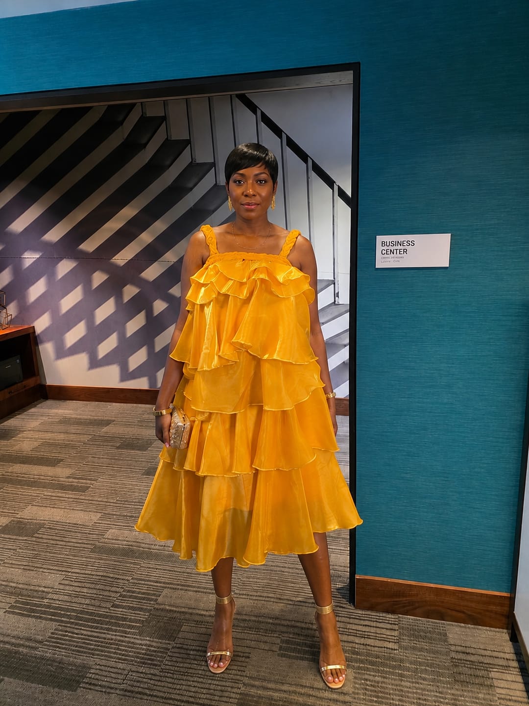 Customer photo review of Kim Layered Dress