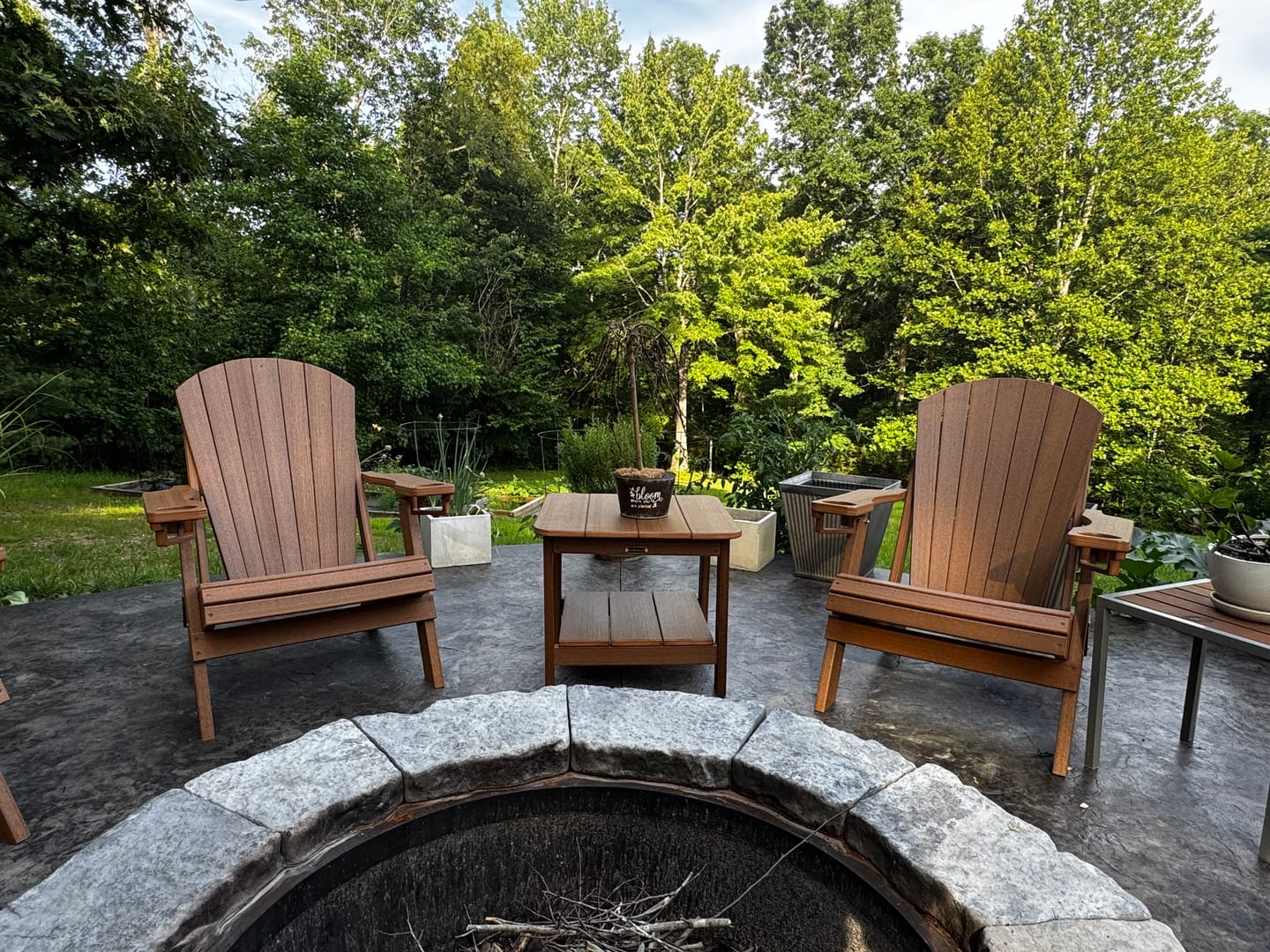 Customer photo review of 22" Sq. Two Tier Side Table