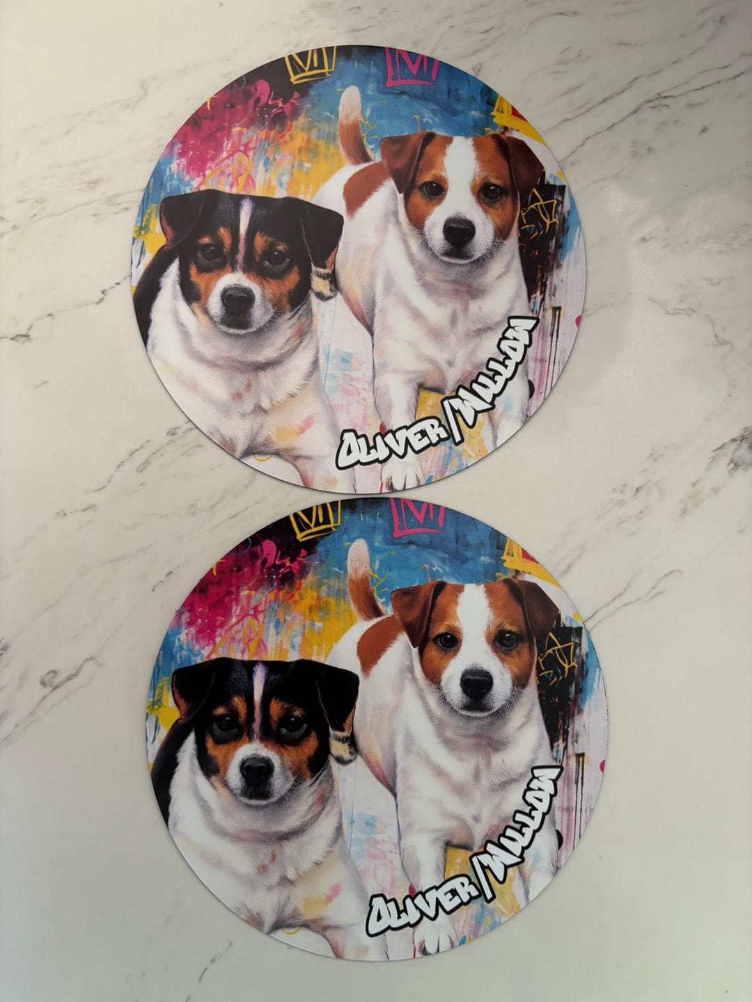 Customer photo review of Graffiti - Personalized Car Magnet