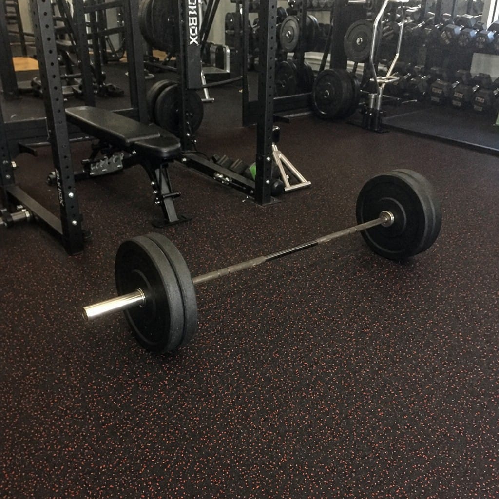 Customer photo review of Rubber Gym Roll UK | Heavy-Duty Crumb Flooring Roll 10m