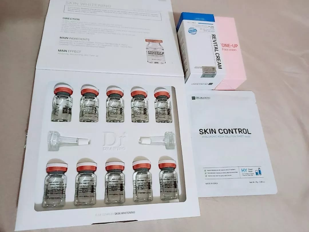 Customer photo review of Dr. Drawing Whitening Complex Ampoule