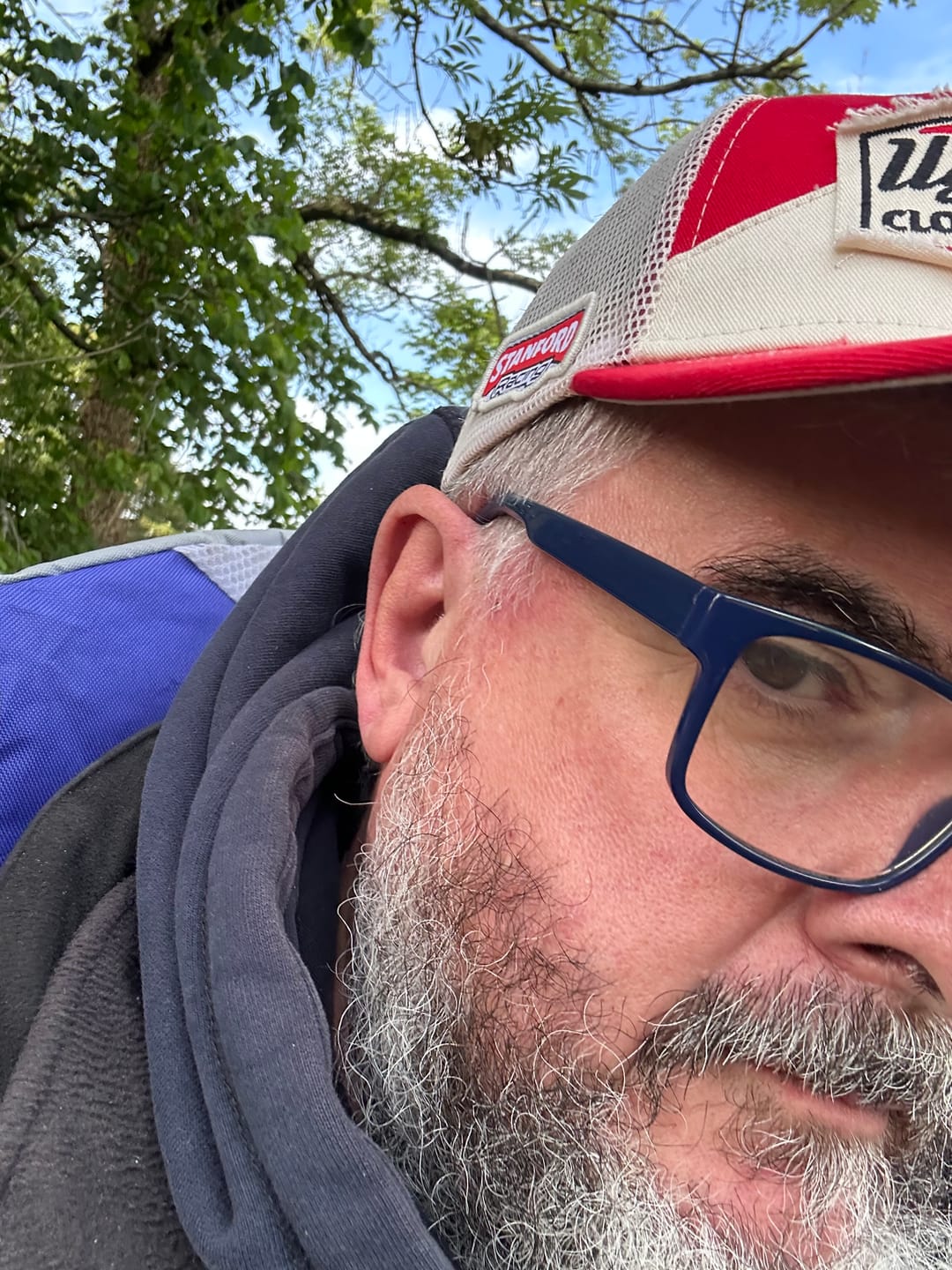 Customer photo review of Smokin’ Red Label Diamond Trucker Hat