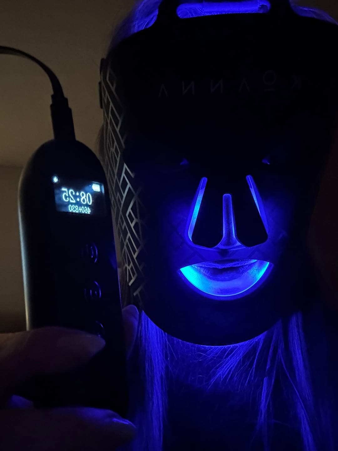 Customer photo review of Koanna® MultiGlo™ LED Light Therapy Mask