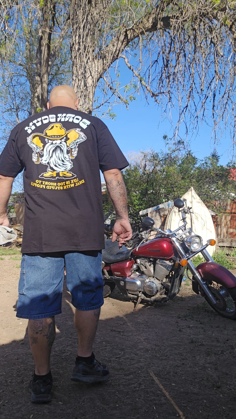 Customer photo review of TOO SHORT T-SHIRT