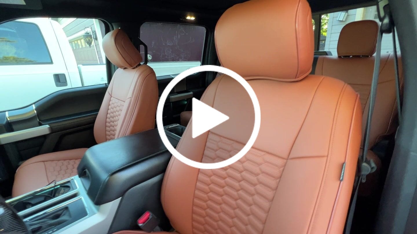 Customer video review of 2015-20 Ford F150 | 16-22 F-250 F-350 Custom Seat Covers