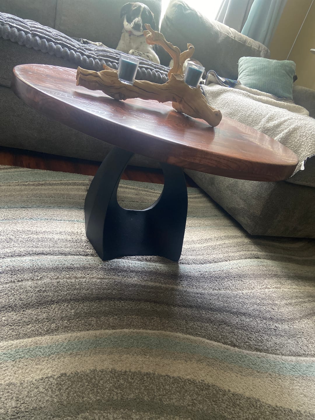 Customer photo review of Coffee Table Base 121 Tulipe 16.2" H Mid-Century Modern Style