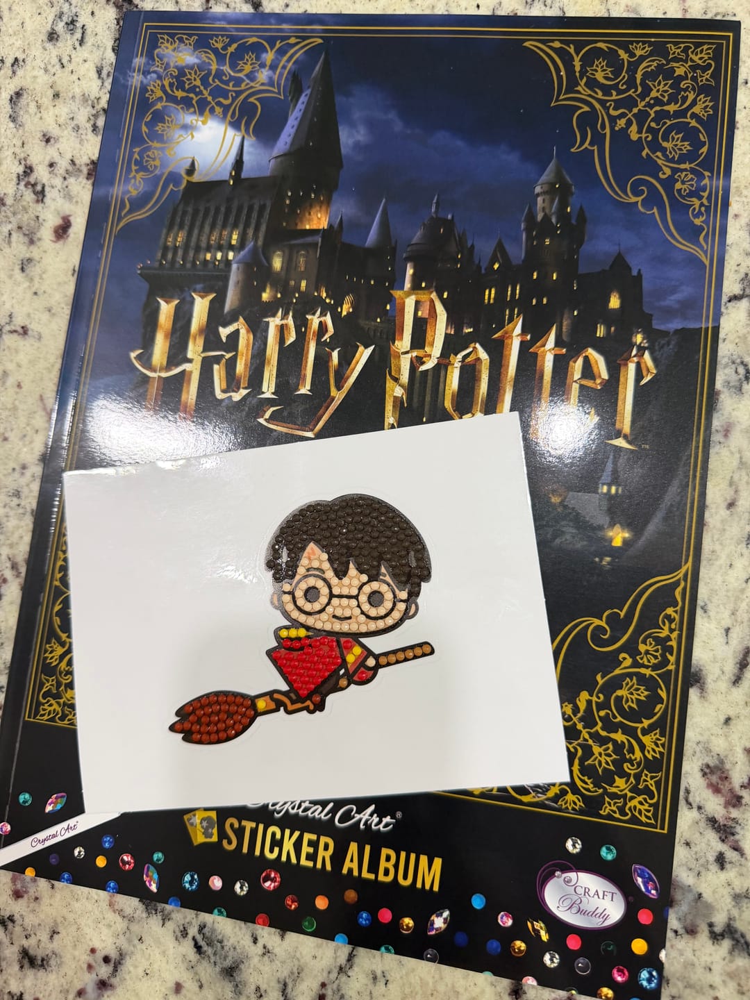 Customer photo review of Harry Potter Crystal Art Sticker Album - Starter Pack