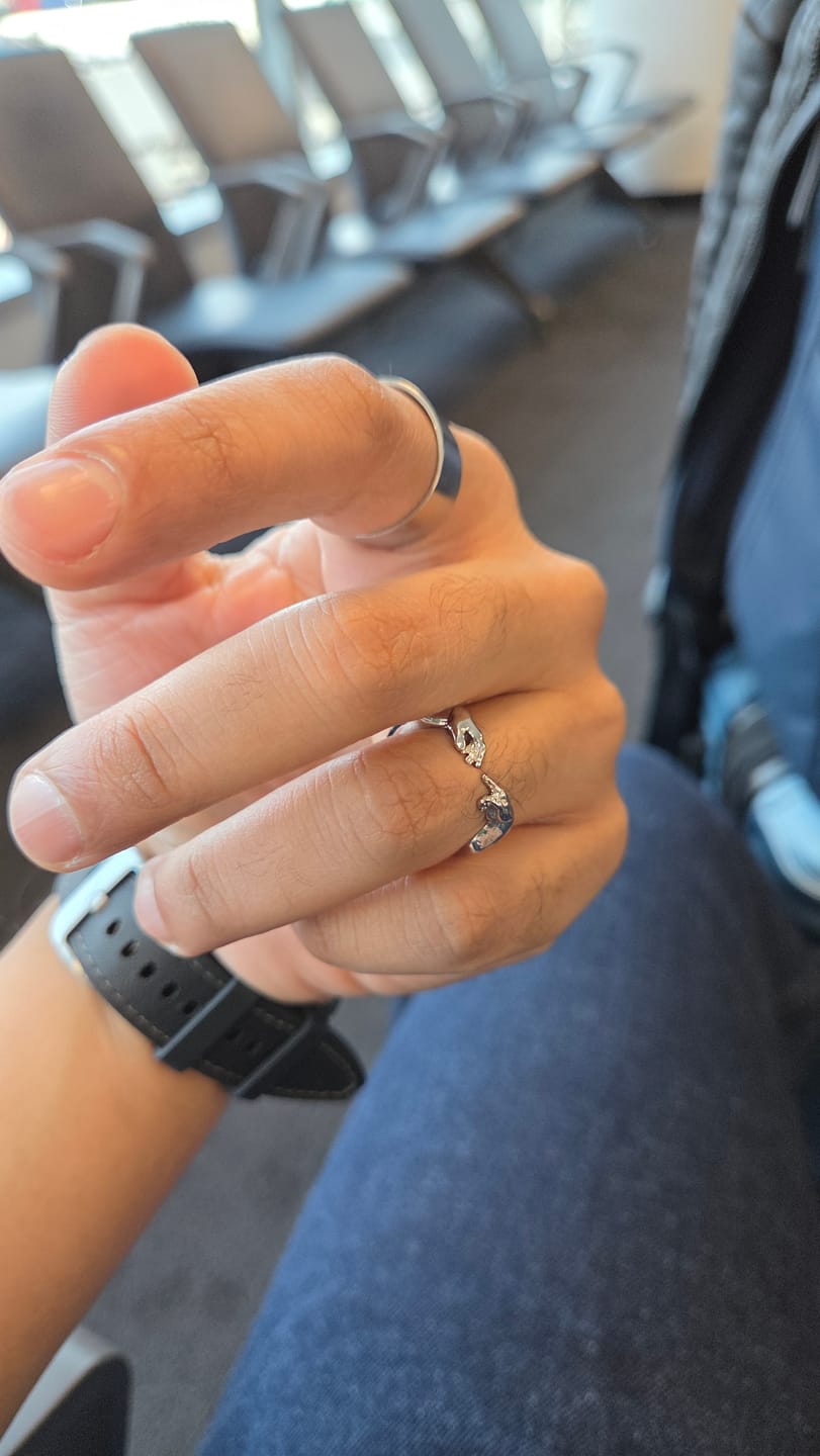 Customer photo review of Creation of Adam Ring