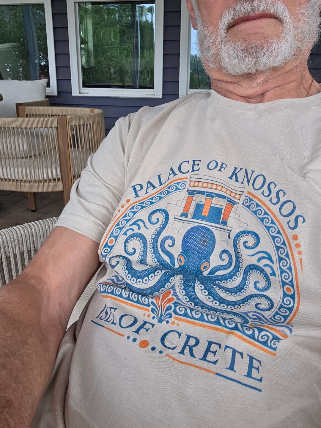 Customer photo review of Palace of Knossos Octopus T-Shirt