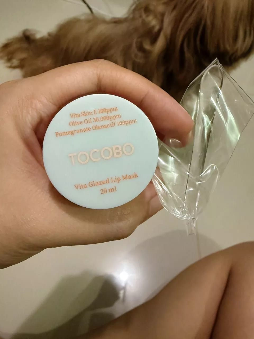 Customer photo review of Tocobo Vita Glazed Lip Mask