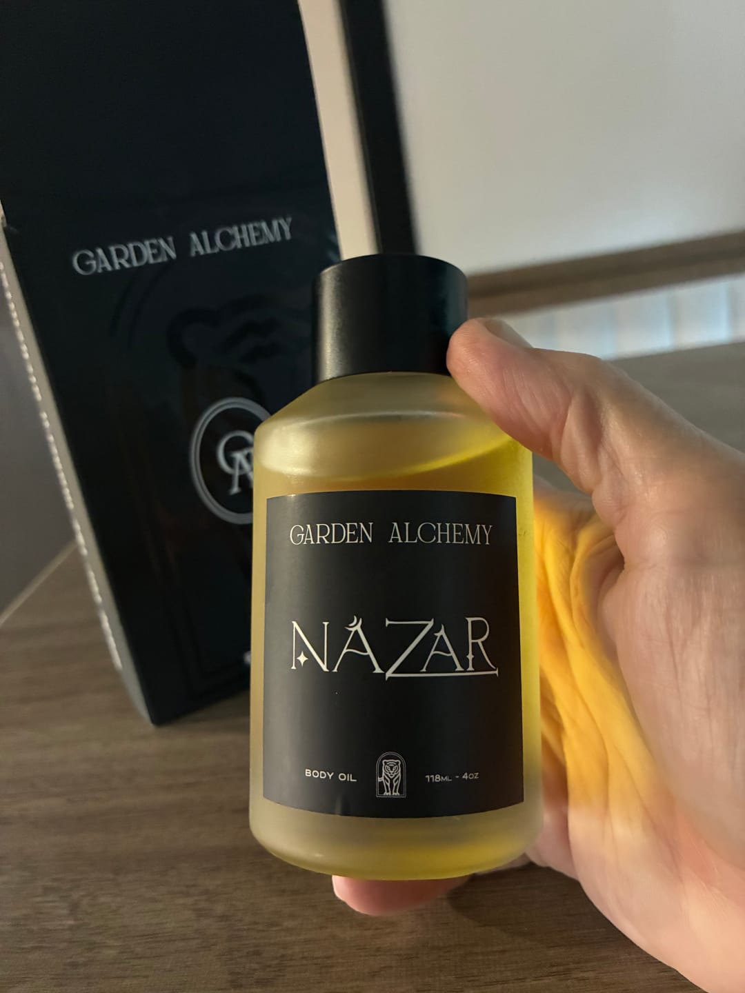 Customer photo review of NAZAR BODY OIL