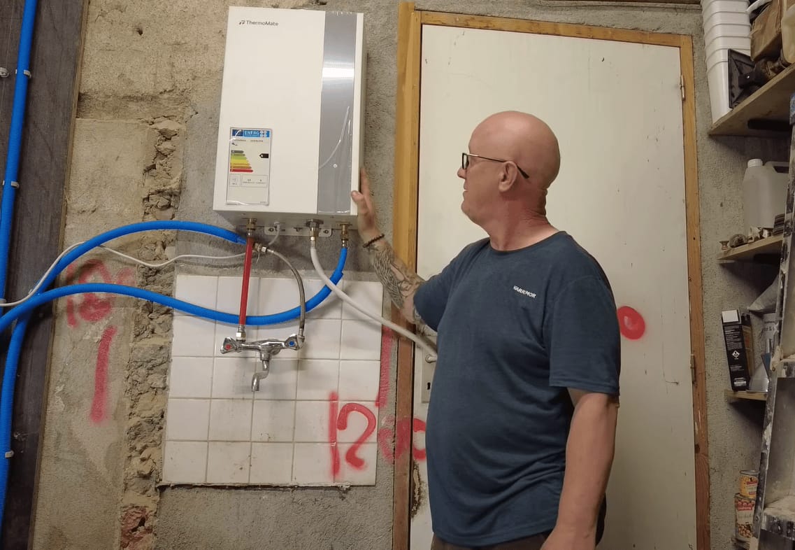 Customer photo review of Gasdurchlauferhitzer Erdgas 16L | Low NOx, ErP, raumluftunabhängig
