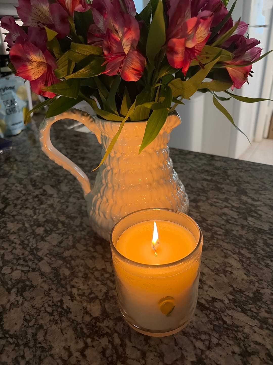 Customer photo review of Lemon Juice Kindness Candle
